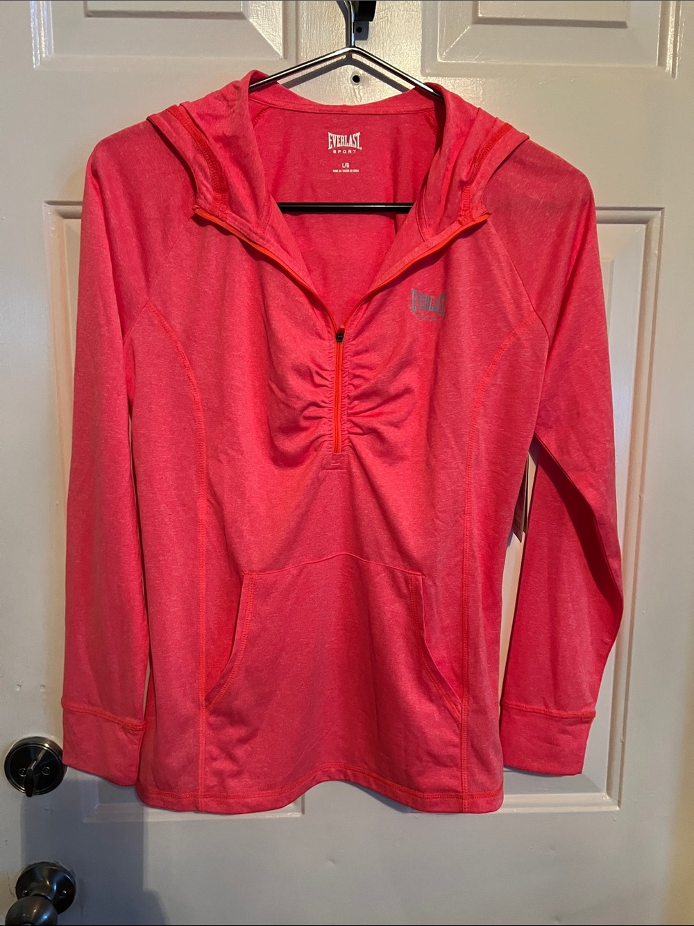Everlast Girls' Coral Pink Hooded Pullover
